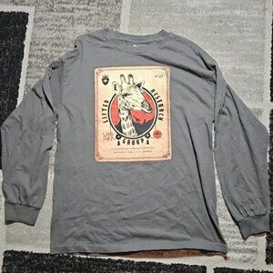 LRG Shirt Adult Large Gray Long Sleeve Lifted Research Group Casual Men's